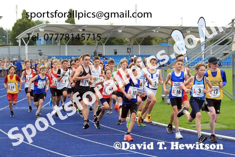 Boys under-13s 2022 Northern Road Relays, SportsCity, Manchester. Photo: David T. Hewitson/Sports for All Pics